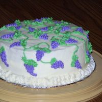Grape Vine Cake This is a practice spice cake w/ crusting cream cheese frosting (from serious_cakes). It was very easy to use and tasted great. The cake is...