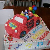 Wiggly Wiggles I made this for my son's 3rd birthday and the Wiggles are a disaster but I decided to go ahead and load it. I should have used fondant...
