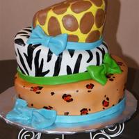 Animal Print Baby Shower This cake was done for a baby shower. I like the way it turned out.