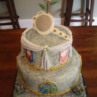 Beauty And The Beast Cake This was made for the cast party of a production of Beauty and the Beast that I'm in. The rose, mirror, all plaques, gargoyles and...