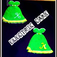 Dress Cookies NFSC/Antonia's Icing. Dress cookies I made for my DS's teachers birthday. I used her first initial. They were a suprise because...