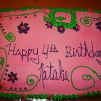 Tinkerbell Made this for a little who wanted a tinkerbell cake, mom later put on a tink candle.