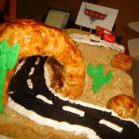 Cars Cake I made this for a friend got the idea from Ishi car cake. Thanks for looking.