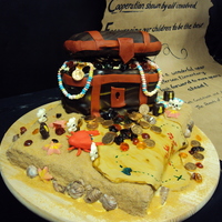 Treasure Chest I made this for a "We Treasure You" teacher end of year party. The base cake was vanilla with bc filling covered in bc and topped...