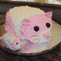 Zhu Zhu Pet I made this Zhu Zhu pet cake for my granddaughter's birthday using one of her actual Zhu Zhu pets as my model. Rectangle cakes stacked...