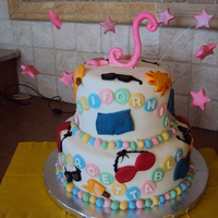 California Gurls I was inspired by my daughter's ring tone of "California Gurls" by Katie Perry. Thie stacked cake had the lyrics for the...