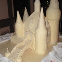 Castle Cake this actually a wedding cake. The couple got married at a castle. The cake is the same castle image used on their invits. This thing is...