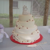 Wedding This cake was for my niece who was married this summer. It was fun and not very difficult to make. It is from a Wilton's book, but the...