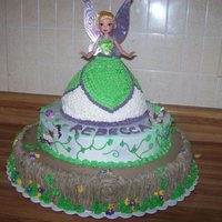 Tinkerbell I had previously mad a cake like this one, only I changed the colors a bit. I think it looks better than the other one.