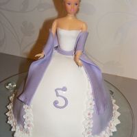 Barbie Princess Chocolatecake covered with mmf