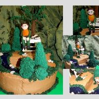 A Hunter's Birthday Cake This cake was made for our pastor's birthday. He loves to hunt. When he does he takes his Bible/books to study. The story behind this...