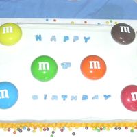 M & M Cake 