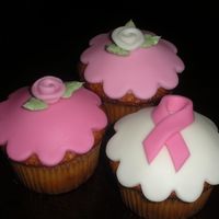 Cupcakes For A Cure Cupcakes for a breast cancer fundraiser.