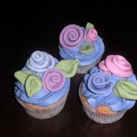 Spring Cupcakes For our Ladies' Bible Class luncheon.