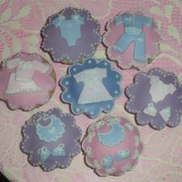 Baby Girl "clothes" Shower A bunch of us threw a "clothes" shower for a friend of ours. I love to design clothes, and I love to make cupcakes. This was the...