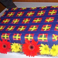Tartan Groom's Cake It isn't the greatest pic but it was a tartan cake for the groom. It was his family's tartan. Very time consuming cutting all the...