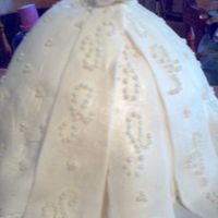 My Neices Bridal Shower Cake I did this cake for my neice for her bridal shower. I did not get to see her dress so I used my imagination on what I thought it would look...