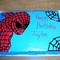Spiderman I made this for a friends sons party