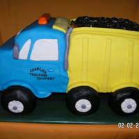 Dump Truck 3-D Dump Truck - Birthday Cake