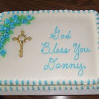 Danny's First Communion A simple little cake for our nephew's first communion. He just wanted chocolate cake!