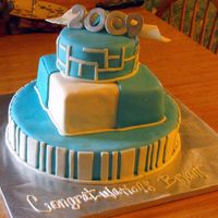 June_14_2009_261.jpg 14" 8" 6". Yellow cake wih marshmallow buttercream filling.