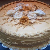 Just A Cake For My Co Workers. Spice cake with cinnamon BC icing.