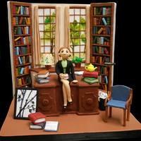 Law Office Cake I made this cake for my law school professor to thank her for writing me a letter of recommendation. I recreated real items from her office...