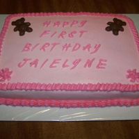 1St Birthday Bear Cake 