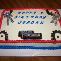 Transformers Birthday Cake 