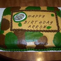 Camo Birthday Cake 