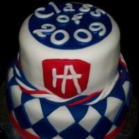 Gradution Cake This was for my nephew's graduation from High School - the HA is the emblem for the Honor Academy that he is attending this fall. The...