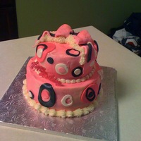 Pink And Brown With Circles 