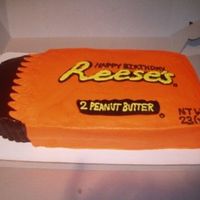 Happy Birthday To My Hubby! My husband loves peanut butter and chocolate so I made him this for his birthday. Chocolate fudge cake with peanut butter filling and...