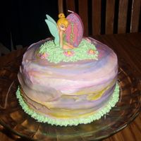 Tink Cake I did for my sister n laws birthday, she just loovvvveess tink. I was really happy with it until I added the yellow. took some ideas...