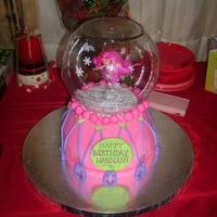 Snowglobe Cake For my niece Hannah's birthday :)