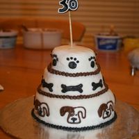 Gone To The Dogs! A little, mini BC cake for my sister-in-law's 30th birthday! She loves dogs! This was just a surprise cake for her since she is...