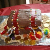 Treasure Chest Nephew wanted a pirate themed party so SIL asked me to make him this cake. I wasn't real happy with the "lid" because it...