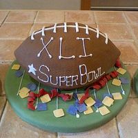 Football Cake This was a cake I made for super bowl last year.