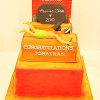 Bar Slide Graduation Cake This was a graduation cake for a law student who worked at a bar throughout college. Bar sliding is tradition at Rennies, so it was only...
