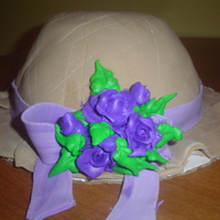 Ladies Straw Hat I made an attempt to make a hat cake.....didnt turn out as well as some on this site. Maybe next time it will look better.