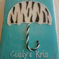 Zebra Print Umbrella 