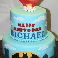 Superheroes This was for my son's 4th birthday last weekend. He loves all things superheroes!Thanks for looking!