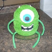Mike From Monsters Inc I made this cake for my nephew's 2nd birthday