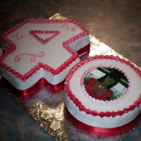 Number 40 Birthday Cake edible image white and red number 40 birthday cake