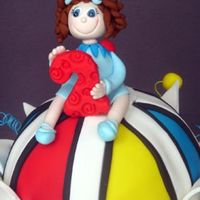 Birthday Girl On A Beach Ball 