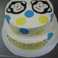 Mod Monkeys made to match birthday plates
