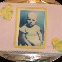 1/4 Sheet Cake 9x13 chocolate cake with vanilla bc and edible image