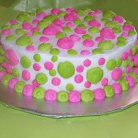 First B-Day Smash Cake Neon Green, Neon Pink and white bc.