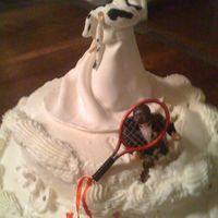 Divorce Cake This is my first post to cakescentral site...I made this cake for my friend that just got divorced from a tennis pro. She is dancing with...