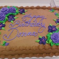 Chocolate Birthday Done in chocolate buttercream icing.